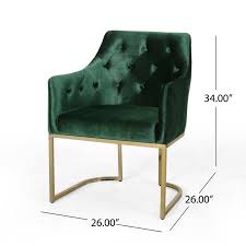 Poynor Modern Tufted Glam Accent Armchair In 2020 Green Accent Chair Accent Arm Chairs Accent Chairs