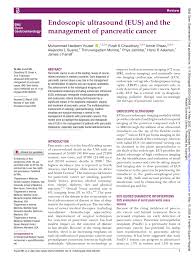 Pancreatic cancer rarely occurs in people aged under 40.1 the pancreas has both an exocrine and endocrine function. Pdf Endoscopic Ultrasound Eus And The Management Of Pancreatic Cancer