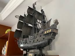 Discover one of the jewels of ship modelling: 328 Pieces 1 95 Paper Scale Model Sailboat Ship Pirates Of The Caribbean Film Black Pearl Pirate Ship Queen Anne S Revenge Pirate Ship Cubicfun Toys Cubic Fun T4018h Difficult Level 3d Paper Puzzle