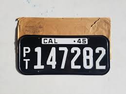 The fonts collection section is the place. 1945 1946 California Trailer Plate