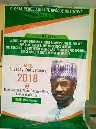 We did not find results for: President Buhari S Son Yusuf Quick Recovery Prayer Banner Spotted In Jos Photo