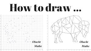 How To Draw A Buffalo Geometric Wie Zeichnet Man Einen Buffel Geometrisch Paint By Numbers Malen Nac Malen Nach Zahlen Geometrisch Geometrisches Tier