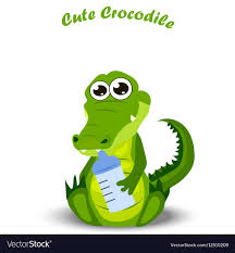 Cartoon Animated Baby Alligator