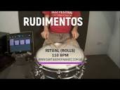 RUDIMENTAL RITUAL - Rudimentos (Rolls) - 110 BPM - Clases de ...