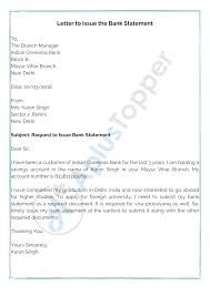 Name of bank officer and their title. Bank Statement Request Letter Format Samples And How To Write A Bank Statement Request Letter A Plus Topper