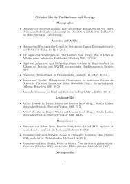 Die mitglieder der band sind sttellla und the martin alle konzerte von christian martin. Christian Martin Publikationen Und Vortrage Monographie X Lmu