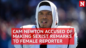 NFL player Cam Newton gets ripped on Twitter for dissing female reporter  with sexist remarks - video Dailymotion