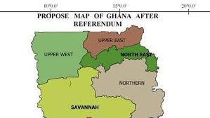 See below the current map of ghana clearly showing all the regions. The New Map Of Ghana After Referendum Photo Article Pulse Ghana