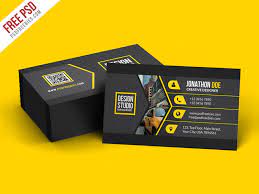 We've included both front and back sides of our business card. Creative Black Business Card Template Psd Psdfreebies Com
