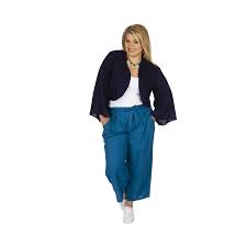 Pour un look très féminin sur votre journée spéciale. Veste Bolero Femme Bleue Grande Taille A Manches Longues Niutae