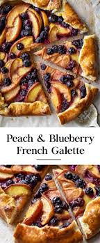 Peach And Blueberry Galette Blueberry Galette Peach Blueberry Food