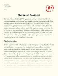 S.5(2) of civil law act 1956 for sabah and sarawak. The Sale Of Goods Act Essay Example 2668 Words Gradesfixer