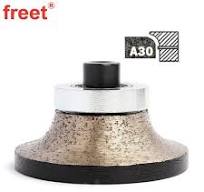 Continuous Diamond Router Bits M10 A Shape Eased Half Bullnose Diamond Wheel