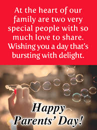 5 ways to make your parents feel happy and appreciated today global day of parents, celebrated on june 1, is the day for all the parents around the world to recognise. Heart Shaped Bubbles Happy Parents S Day Card Birthday Greeting Cards By Davia