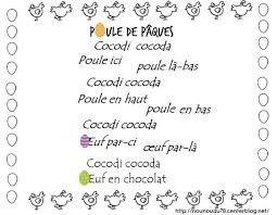Comptine Comptines Poules De Paques Paques