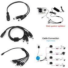Save money online with power splitter deals, sales, and discounts april 2021. Security Camera Power Adapter Dc 1 To 2 Way 1 To 4 Way 1 To 8 Way Power Splitter Cable Led Power Adapter For Analog Ahd Dvr Camera Rgb Led Strip Lights Wish