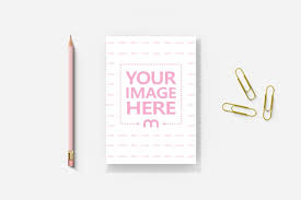 Download A5 Notepad Mockup Generator Mediamodifier