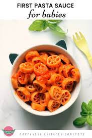 First Tomato Pasta Sauce For Babies Iron Rich Dairy Free Recipe Baby Food Recipes Pasta Recipes For Kids Tomato Pasta Sauce
