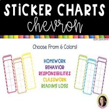 Chevron Sticker Charts