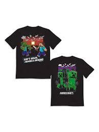 Move through a apocalyptic world of deserted towns and farms and try to survive as long as possible. Minecraft Boys Short Sleeve Graphic T Shirt 3 Pack Sizes 4 18 Walmart Com