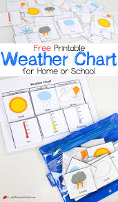 free printable weather chart for home or school