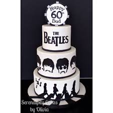 Black And White Silhouette Cake Clipart Beatles Themed Birthday Cake Black White Silhouettes Novelty Cakes Birthday Cakes For Men Cake