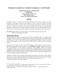 Pdf Sentiment Analysis On Youtube Comments A Brief Study