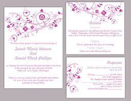 Diy Wedding Invitation Template Set Editable Word File Instant Down Wedding Invitations Diy Diy Wedding Invitations Templates Free Wedding Invitation Templates