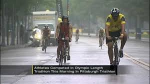 The race is completed with no breaks from start to finish. Irwin Man Wins Pittsburgh Triathlon Former Cmu Student Takes Women S Race Wpxi