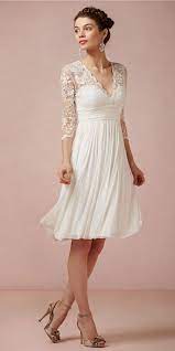 Short Wedding Dress Wedding Dress Chiffon Sleeves Empire Wedding Dress Empire Waist Wedding Dress