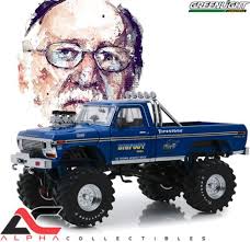 Alpha Collectibles > Upcoming Releaes > GREENLIGHT 13685 1:18 1974 FORD  F-250 (BIGFOOT) W/ 2- BOB CHANDLER FIGURES