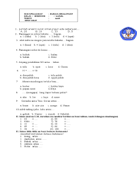 Ujian soal bahasa simalungun semester genap kelas 4 sd. Soal Ml 2 Kls Iii