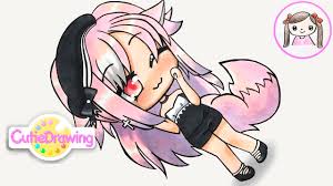 Highlight the width and height of the image. How To Draw Gacha Life Pencil Drawing 20 Lessons