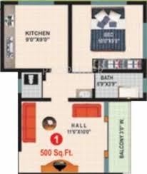 Maybe you would like to learn more about one of these? 500 Sq Ft 1 Bhk Floor Plan Image Swapnavel Developers Tarangan Apartment Available For Sale Proptiger Com