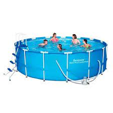 699 was 899 bestway steel pro frame pool set 4 57m x 1 22m pools pools spas home outdoor living trade tested bargai pool bestway swimming pools