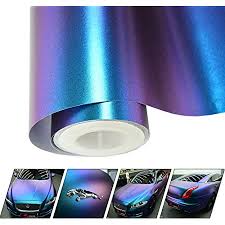 The matte purple car wrap roll comes in a 20 ft x 5 ft roll. Amazon Com Vinyl Frog Chameleon Vinyl Wrap Matte Metallic Vehicle Film Purple To Blue Stretchable Air Release Diy Decals 12 X60 Automotive