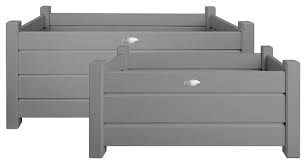 Find a wide selection of outdoor pots and planters at great value on athome.com, and buy them at your local at home store. Rectangular Planter Box Set Of 2 Farmhouse Outdoor Pots And Planters By Parpadi Houzz