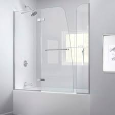 Maybe you would like to learn more about one of these? Swing Bath Screen Aqua Extender Dreamline Fixed Tempered Glass Frameless