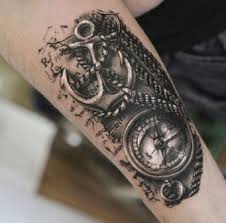 Ship wheel & compass tattoos. 160 Meaningful Compass Tattoos Ultimate Guide February 2021