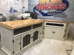 We can finish your kitchen from any colour or wood finish to any colour and finish you choose. Some Recently Spray Painted Unites By Brushstrokes Painting In Cork Kitchen Paint Service Kitchen Exterior Painters