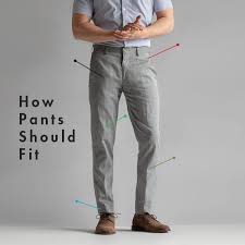 How Pants Should Fit Dress Pants Khakis Jeans And Shorts