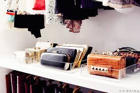 Ideally, if you live in a house or an apartment with a large surface. Purse Storage Ideas Transitional Closet Domaine Home