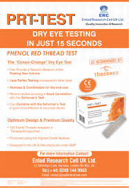 Prt Test Phenol Red Thread Tear Tests Ophthalmic Data