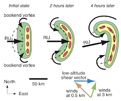A bow echo or bowing line segment is an arched/bowed out line of thunderstorms, sometimes embedded within a squall line. Ubc Atsc 113 Msc Thunderstorms