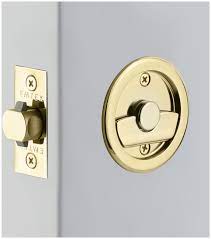 If the opening is on the side, it probably comes off by pushing a small tool (pick or large paper clip) into . Emtek 2145us3nl Unlacquered Brass Round Tubular 2 1 2 Privacy Pocket Door Lock Pullsdirect Com