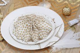 Tuto et photos pour sublimer votre déco de table. Pliage De Serviette Flocon Mesa Bella Blog
