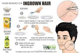 When the ingrown hair scar causes redness and inflammation, applying a paste of aspirin can be the best way to get rid of it. Home Remedies For Ingrown Hair Top 10 Home Remedies