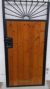Great choice and fantastic value metal driveway gates available to order online with free and speedy delivery. Sunrise Wood Infill Steel Frame Side Gate With Lock