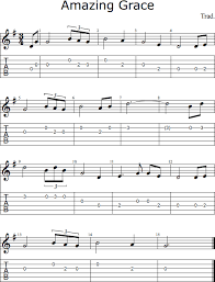 Sailors were not noted for the refinement of their. Amazing Grace For Guitar Chords Tablature And Standard Notation