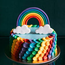 Rainbow Cake Cake Buttercream Cake Cake Decorating